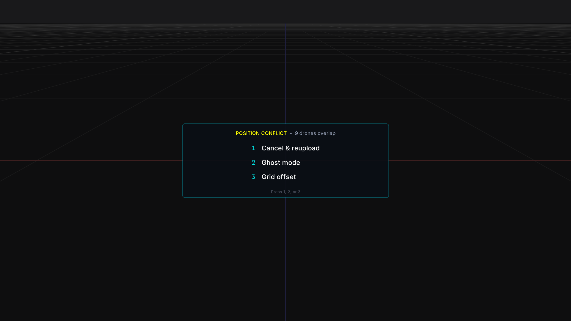 Deconfliction prompt